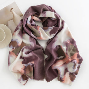 FH23-5112 printed winter scarf