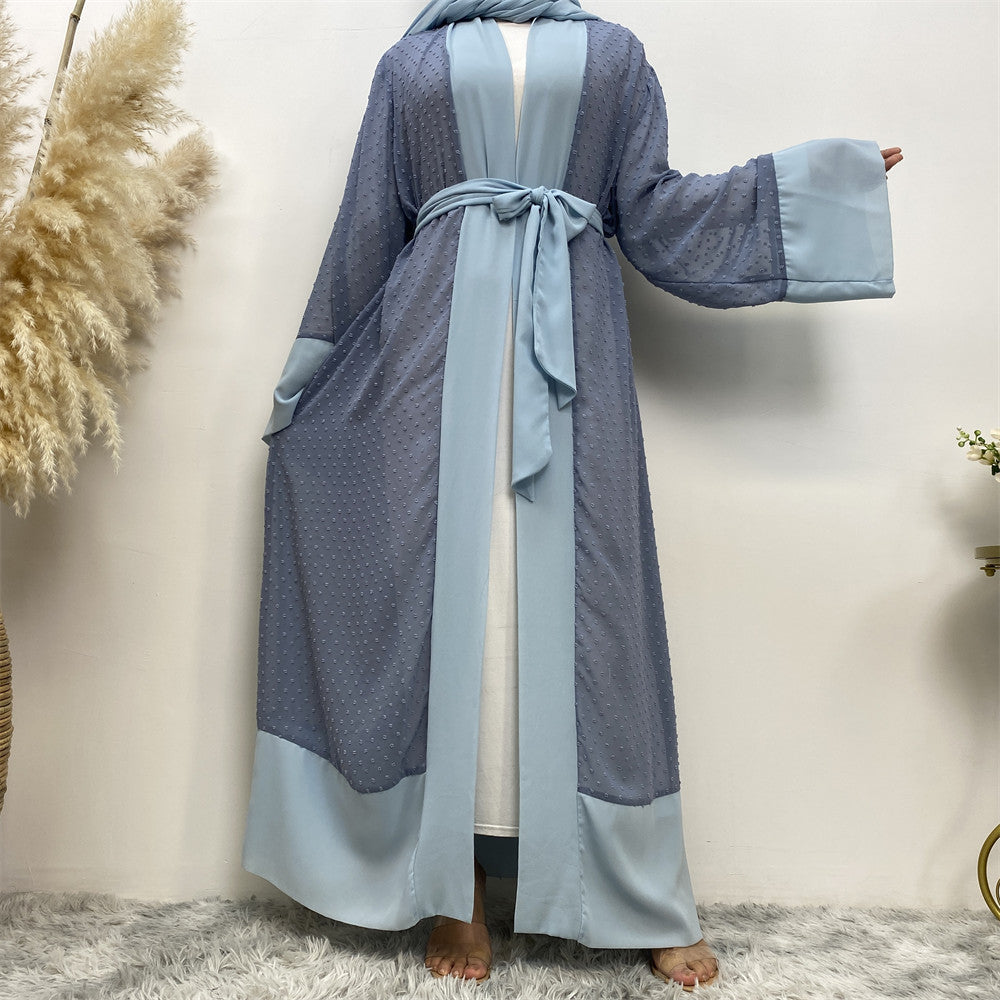 1937 wave point muslim abaya dress