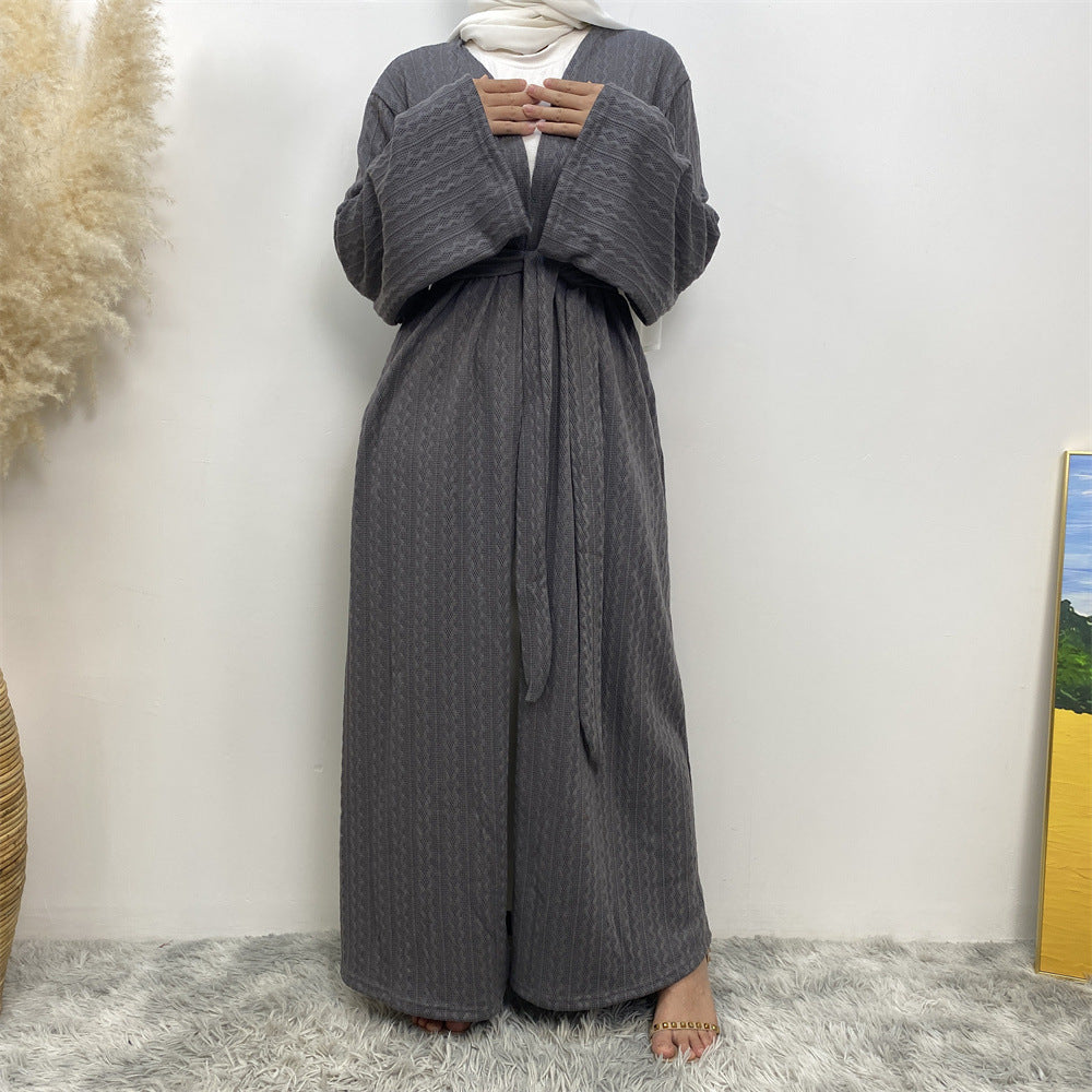 1955-1  Minimalist Knit Sweater Cardigan for Fall & Winter