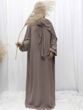 LN774   abaya solid color dress