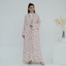 1 - Pink Open Abaya