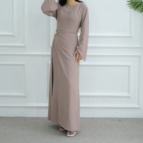LR1077  Women's Plain Minimalist Dress for Daily Wear