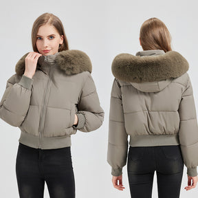 523  Women's Short Slim Winter Cotton-Padded Jacket Coat