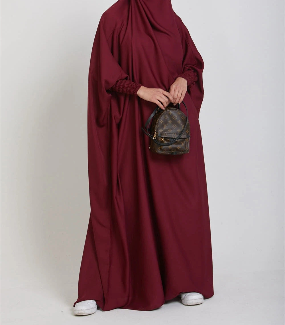 535  Plain Large Swing Abaya Matching Family Dress