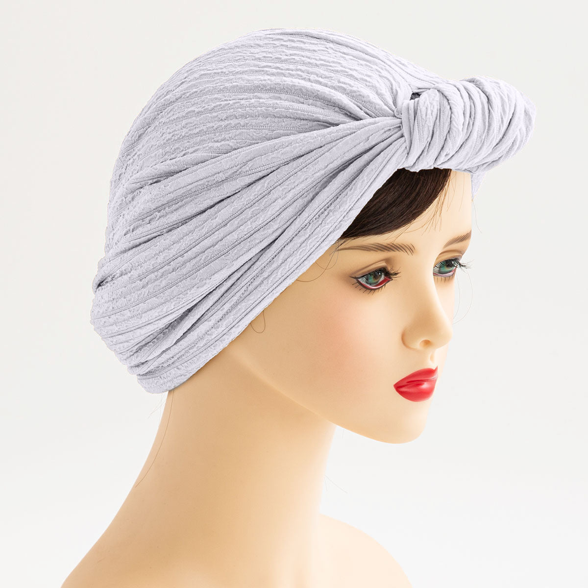 NJ-01  Baotou hat cross-border hot autumn and winter knotted fashionable headscarf hat ladies hat plain hijab  instant hijab