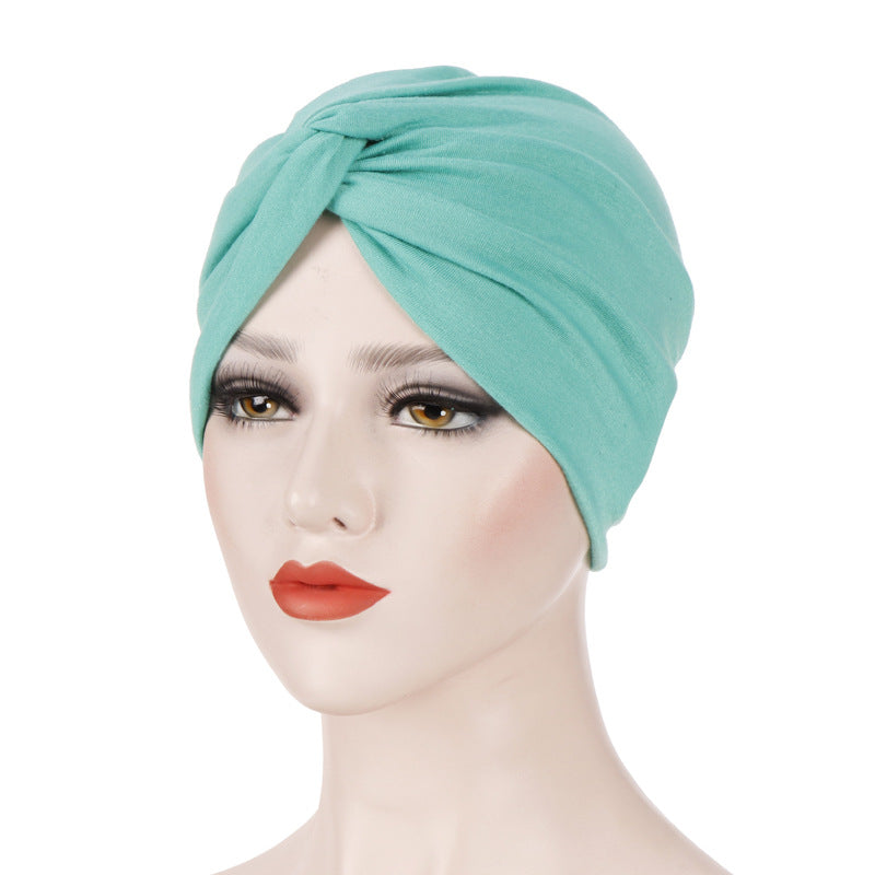 TJM-扭扭帽 plain hijab jersey turban hat