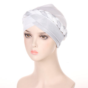 fashion Milk silk hijab turban hat