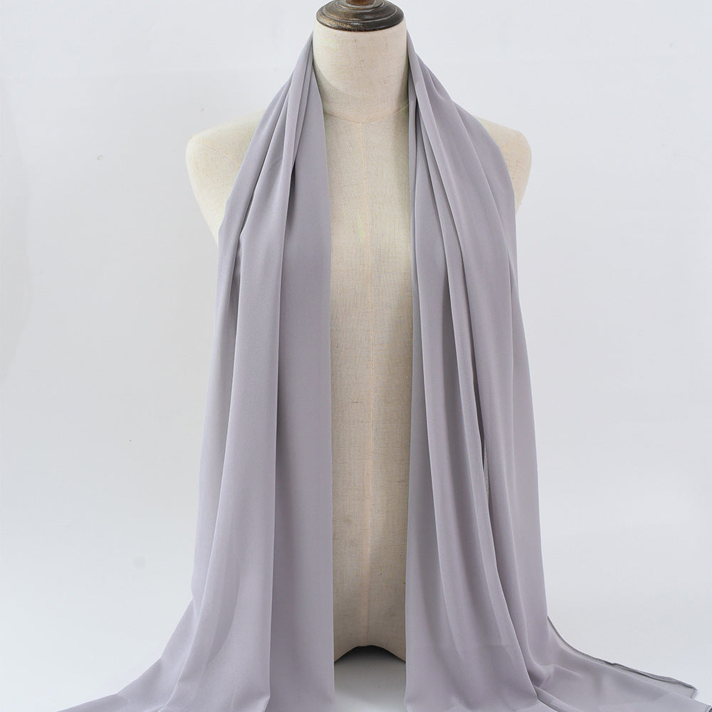 G50 132 warna Tudung chiffon mutiara