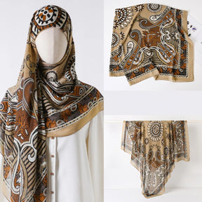 130 crystal chiffon 01  130*130cm Chiffon Scarf Silk Printed Sunscreen Scarf