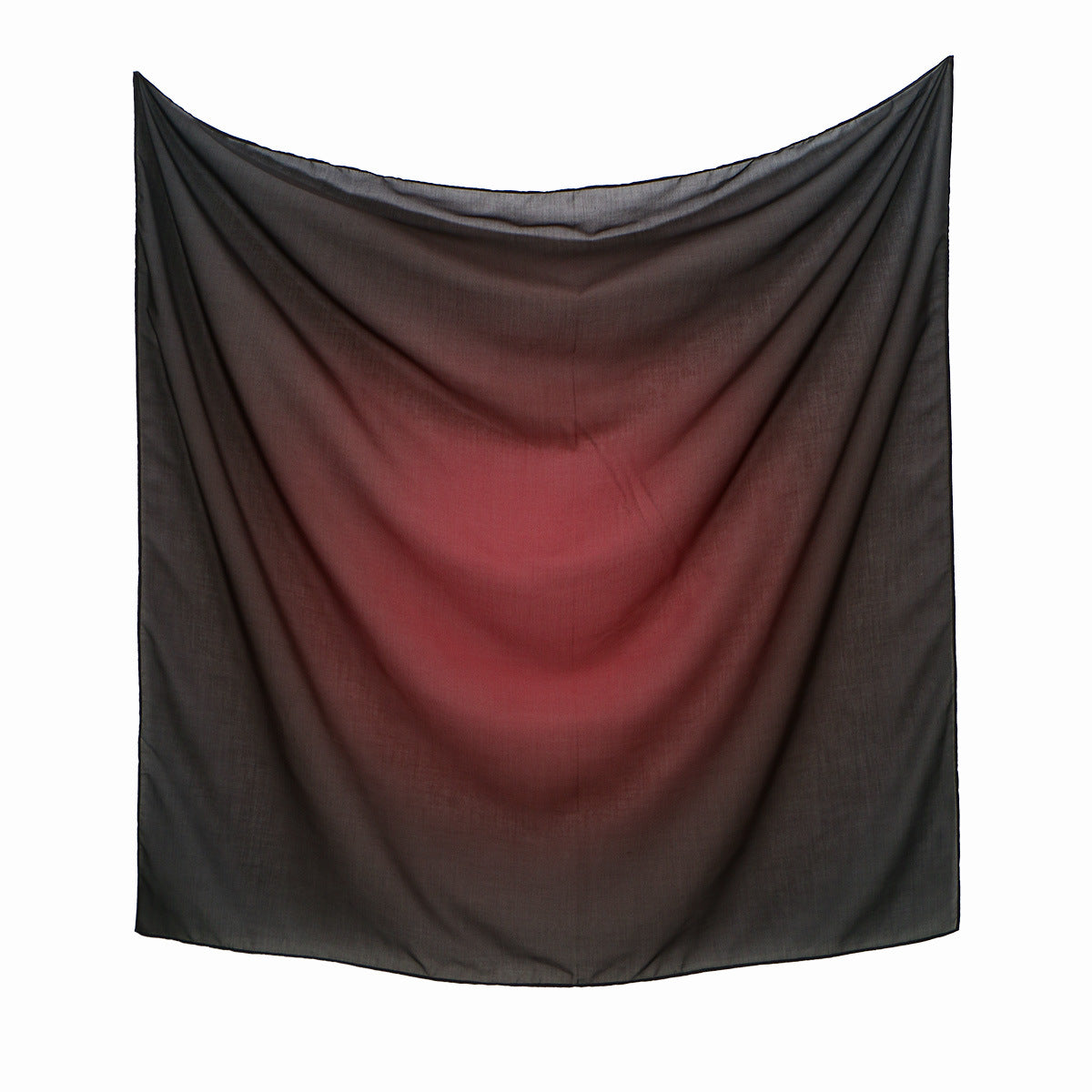 FH164  110*110cm  Printed Ombre Voile Square Scarf