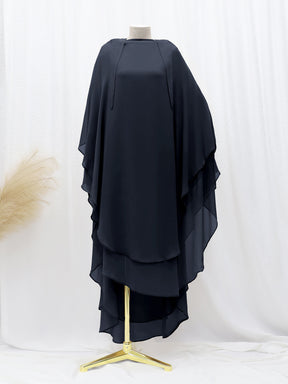 LN1027   Solid color chiffon large swing headscarf