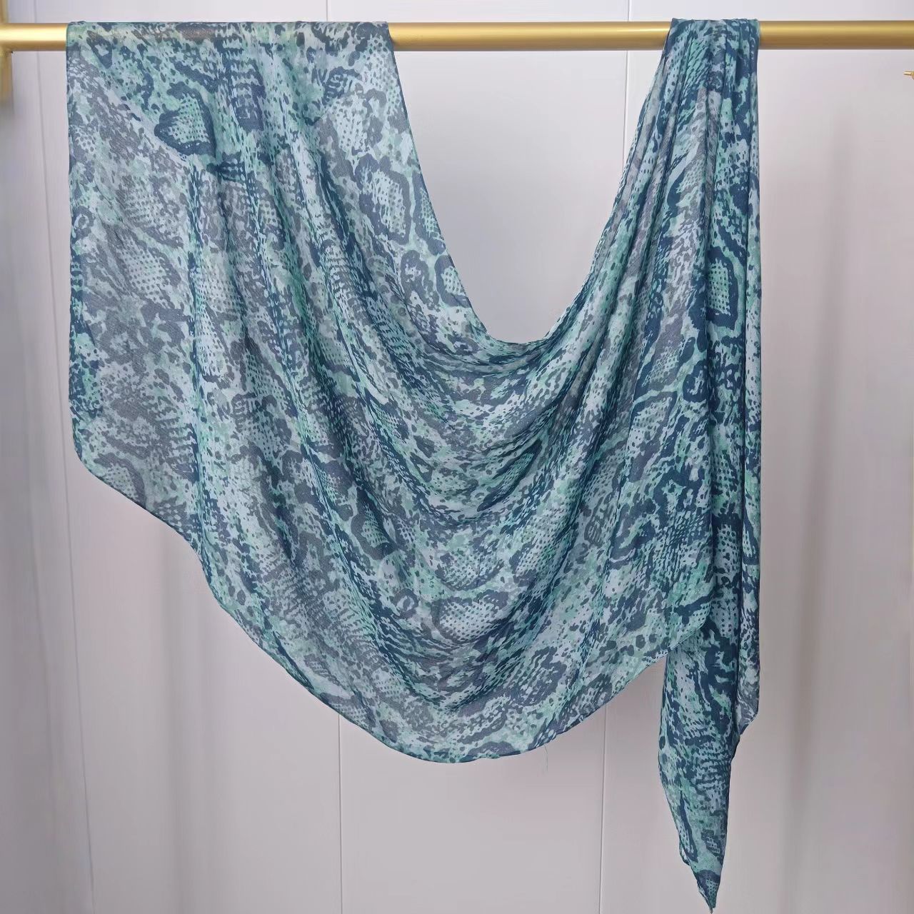 JB020  Fashion Single Stitch Printed Modal Hijab