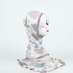 bf006 Cute fresh floral geometric print chiffon hijab  printed scarf  hijab/tudung  printed hijab