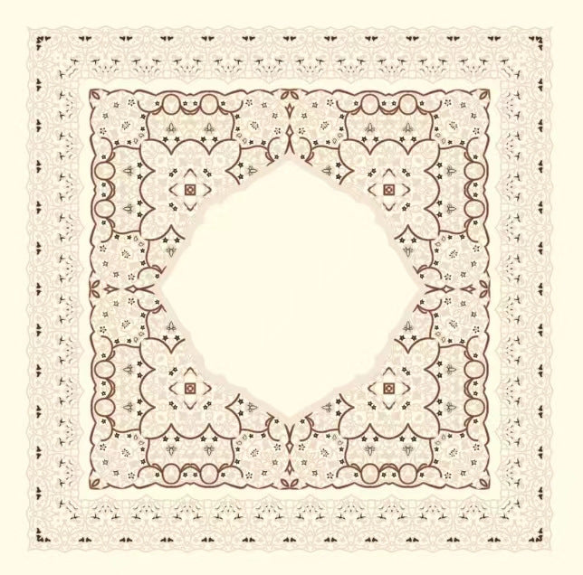 TE36-067-D Bufanda cuadrada de algodón tencel malayo 110*110 cm