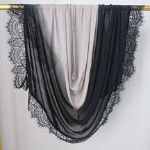 JBL03  Soft Versatile Modal Hijab with Wide Omber Lace Trim