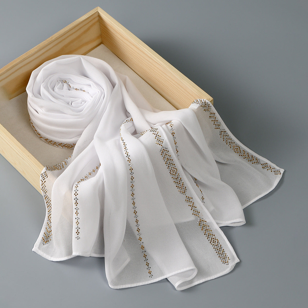 YW385  Hot Diamond Chiffon Lazy Long Scarf