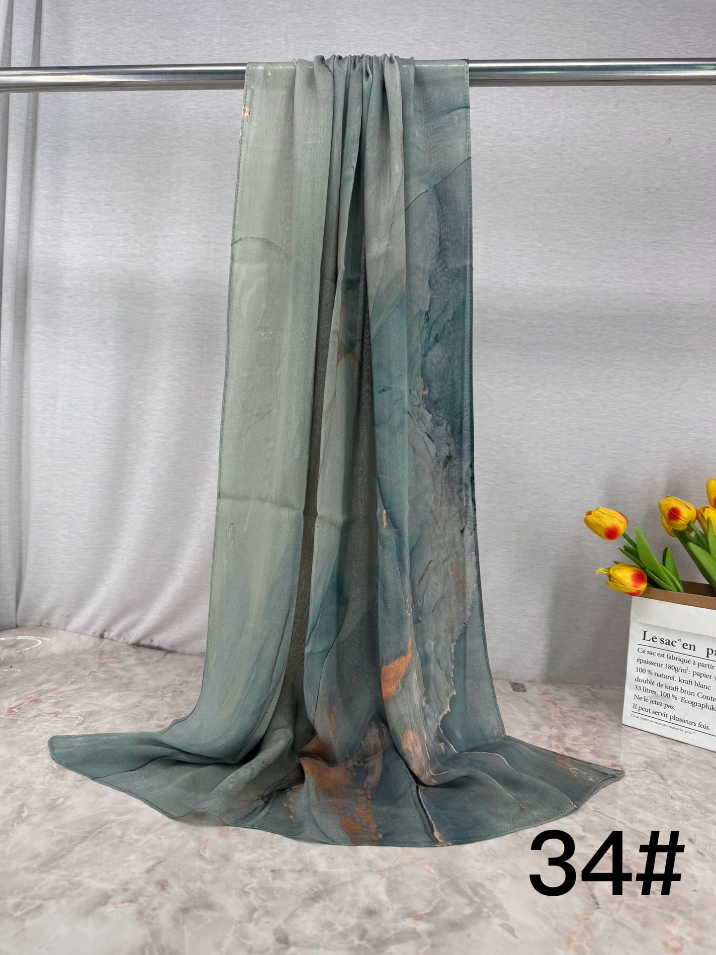 HY013 Soft & Breathable Single Needle Modal Hijab