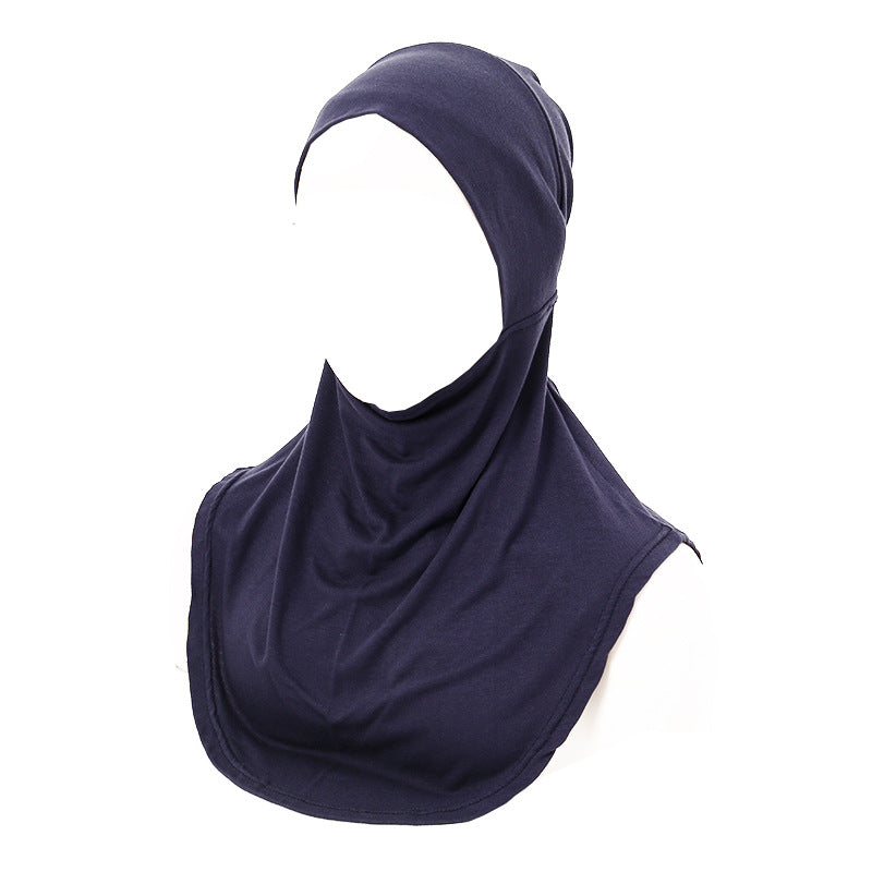 MSL029  Large hooded hat, mercerized cotton base hat, new style Malaysian solid color soft base hat Turban hat  plain hijab  hijab/tudung  instant hijab