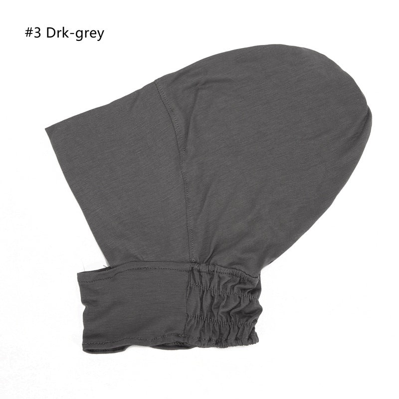 YSL017  Dyer monochrome Malaysia elastic cap bottoming hat high elastic mercerized cotton women's neck cap hijab  plain hijab  instant hijab  hijab/tudung  sport hijab