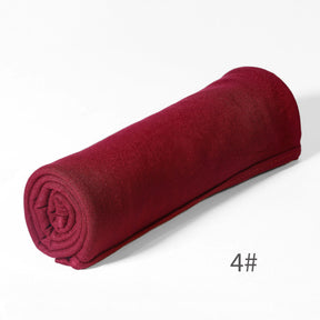 GRD14  Plain Asymmetric Mercerized Cotton Jersey Wrap Hijab