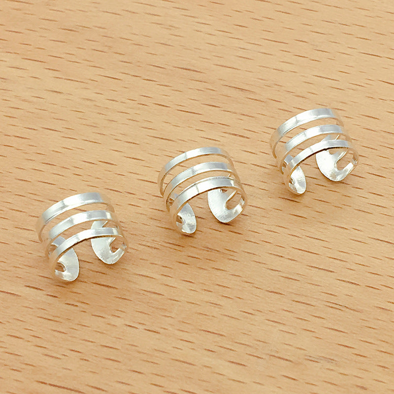 TX001  Hijab Decorative Iron C Hair Extension Ring