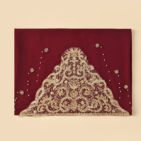 A091  Chiffon beaded hijab(MOQ: 3 pieces）
