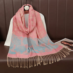 MY37 Hot Sale Cashew Vintage Tassel Scarf