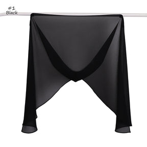 YZ317  Plain Pearl Chiffon Hijab with Built-in Magnetic Closure