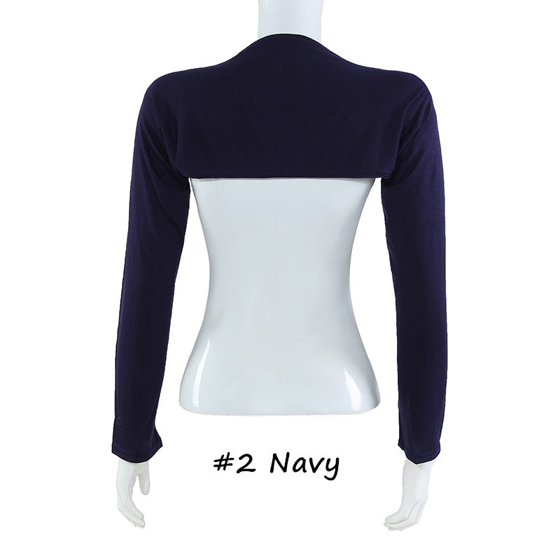 YZ17  Solid color modal cotton bottoming shoulder sleeves