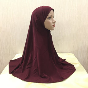 H062 plain muslim instant hijab