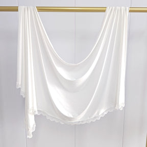 MLSL-457  Liquid Jersey Hijab with Lace L-Shaped Trim