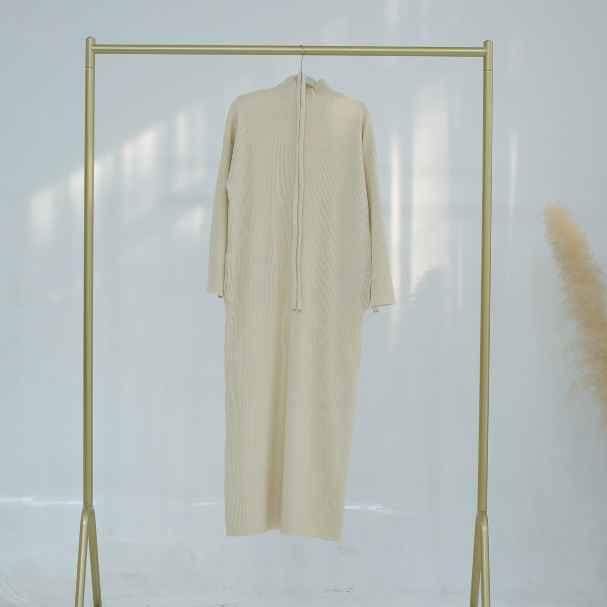 LR930  Autumn/Winter Thickened Jersey Loose Sweater Dress
