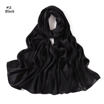 YZ312  Plain Silk-Like Leopard Stripe Polyester Hijab