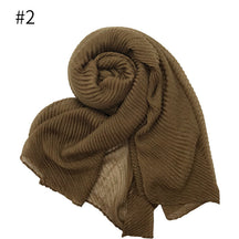ND349  Plain Breathable Voile Twill Crinkle Hijab