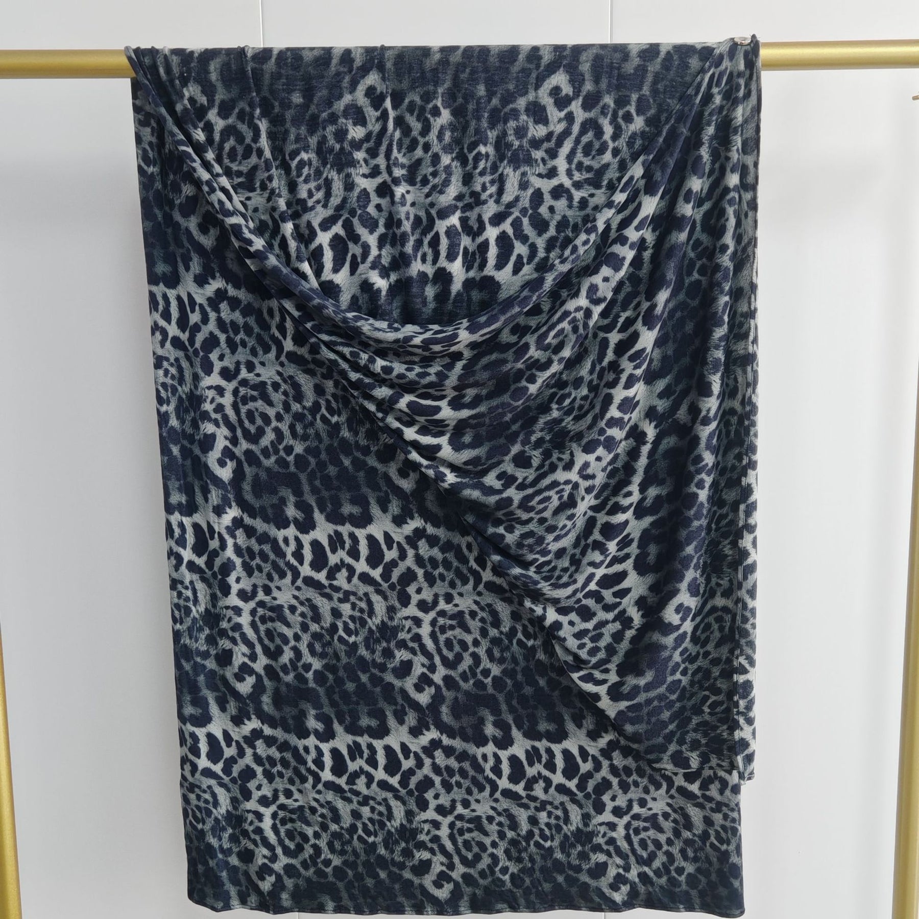 JB099  Mercerized Cotton Double Sided Watercolor Marble Print Long Hijab