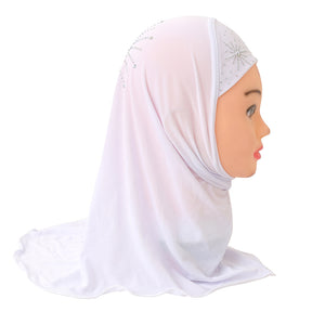 H042 2-7 years old plain hijab turban hat