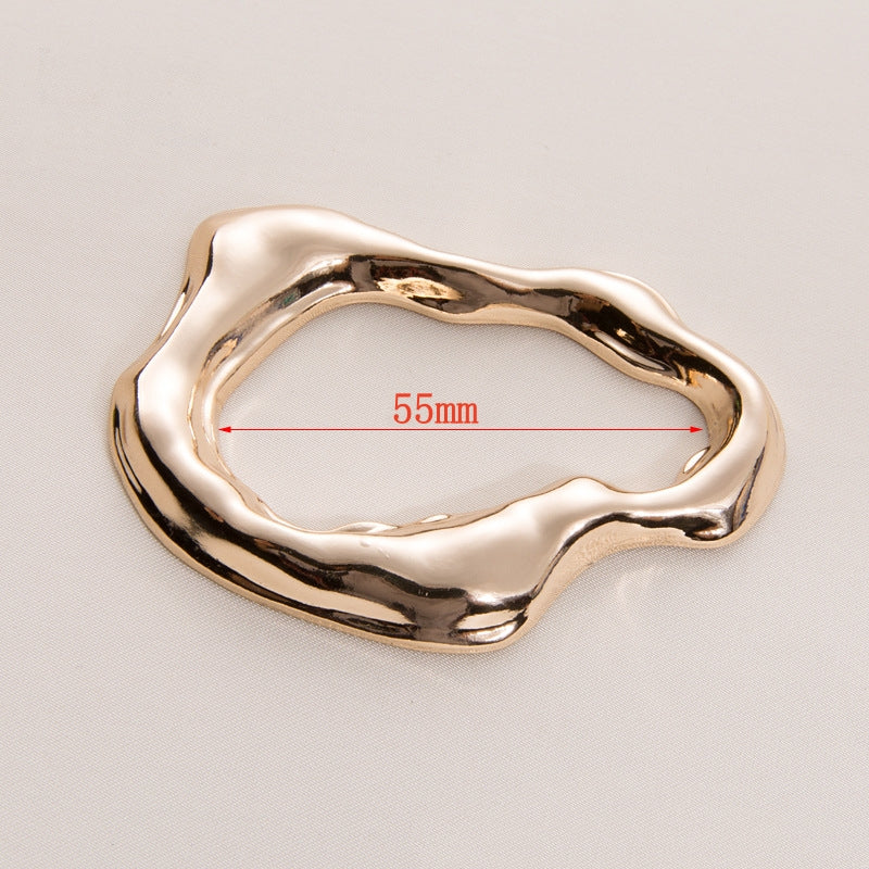 28256 Swimwear Decorative Special-shaped Alloy Button - MOQ: 30 pcs/color