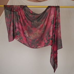 DL002  Double-Sided Modal Printed Single-Stitch Right-Angle Rolled-Edge Hijab