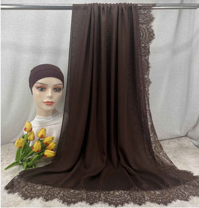 LSMDR  Elegant Plain Breathable Modal Hijab with Undercap Set - MOQ: 10 pcs/color