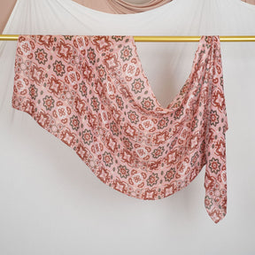 DL001  Double-Sided Modal Printed Single-Stitch Right-Angle Rolled-Edge Hijab