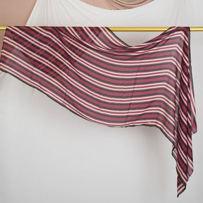 DL001  Double-Sided Modal Printed Single-Stitch Right-Angle Rolled-Edge Hijab
