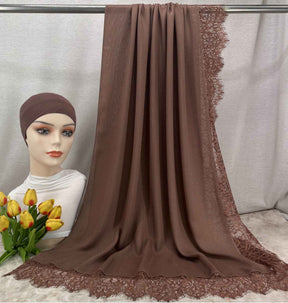 LSMDR  Elegant Plain Breathable Modal Hijab with Undercap Set - MOQ: 10 pcs/color