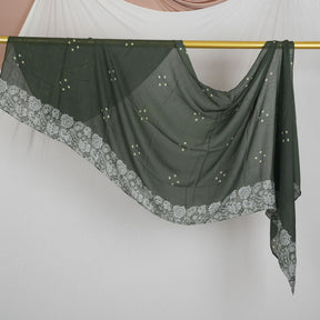 DL001  Double-Sided Modal Printed Single-Stitch Right-Angle Rolled-Edge Hijab