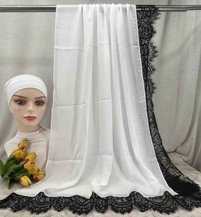 LSMDR  Elegant Plain Breathable Modal Hijab with Undercap Set - MOQ: 10 pcs/color