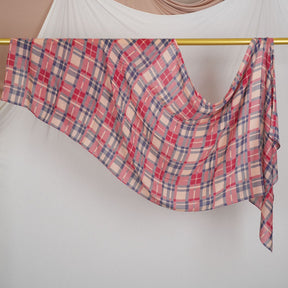 DL001  Double-Sided Modal Printed Single-Stitch Right-Angle Rolled-Edge Hijab