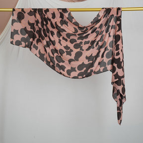 DL001  Double-Sided Modal Printed Single-Stitch Right-Angle Rolled-Edge Hijab