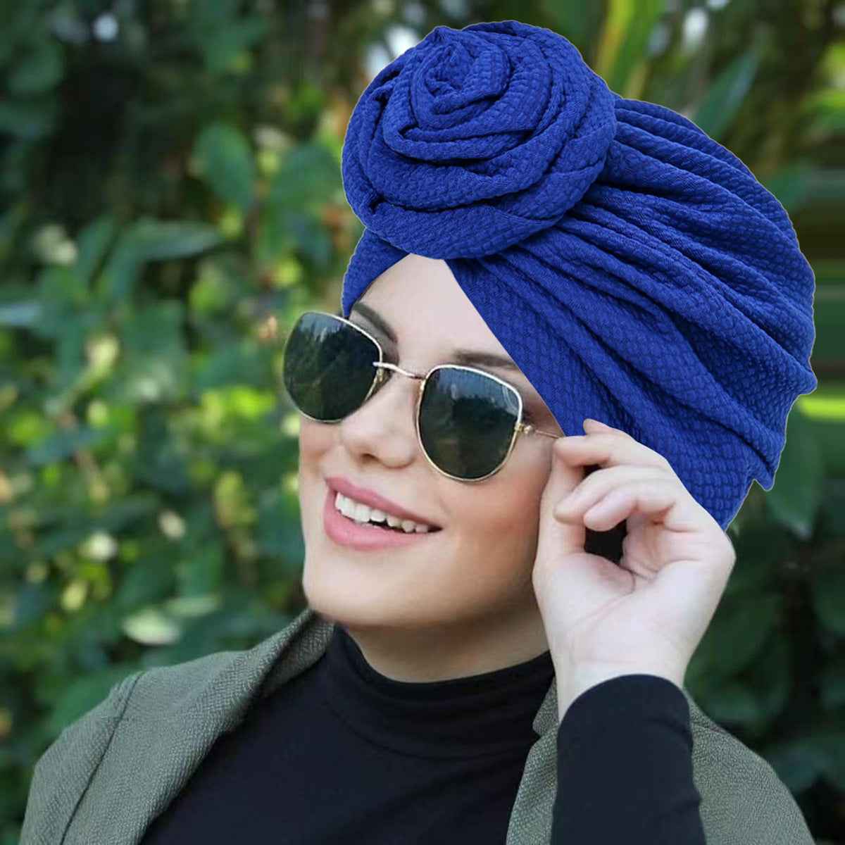 9366 Floral Bubble Turban cap-Made-to-Order Product
