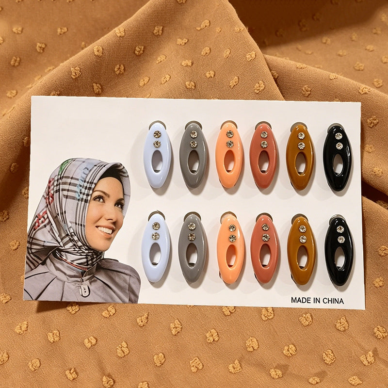 SJG001  Silk Hijab Fixing Clip Mini Brooch Pin