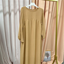 LR500 A loose and comfortable robe in a solid color - MinYang Fashion Apparel Accessory Manufacturer