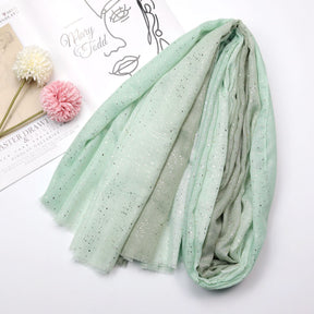 JY220128 Color gradient hot stamping hijab scarf